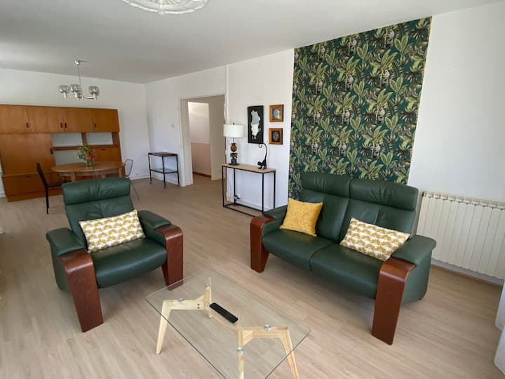 Appartement 70m2 En Villa, Centre, Jardin & Balcon - Viviers