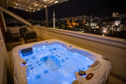 Sky Penthouse Old Bridge with sauna & jacuzzi