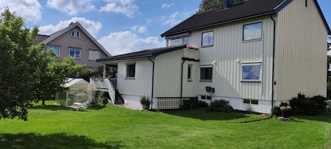 Cheerful 2-person home with large outdoor area