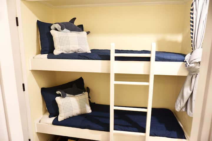 Bring the kids!  Let them have the fun bunks! 