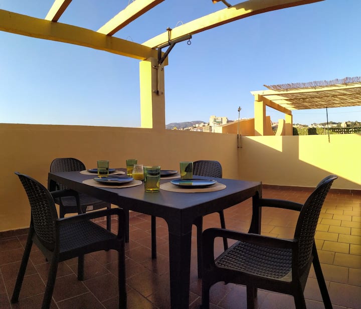 Málaga Yellow Duplex Condominiums for Rent in Málaga, Andalucía, Spain Airbnb