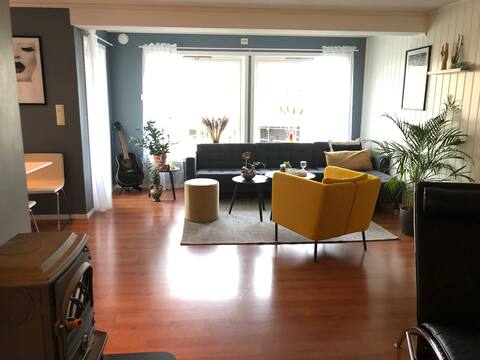 Central rich apartment with fireplace and terrace