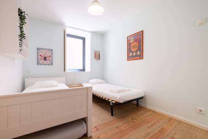 Habitación con 2 camas individuales