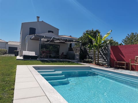 Modern house in a quiet area