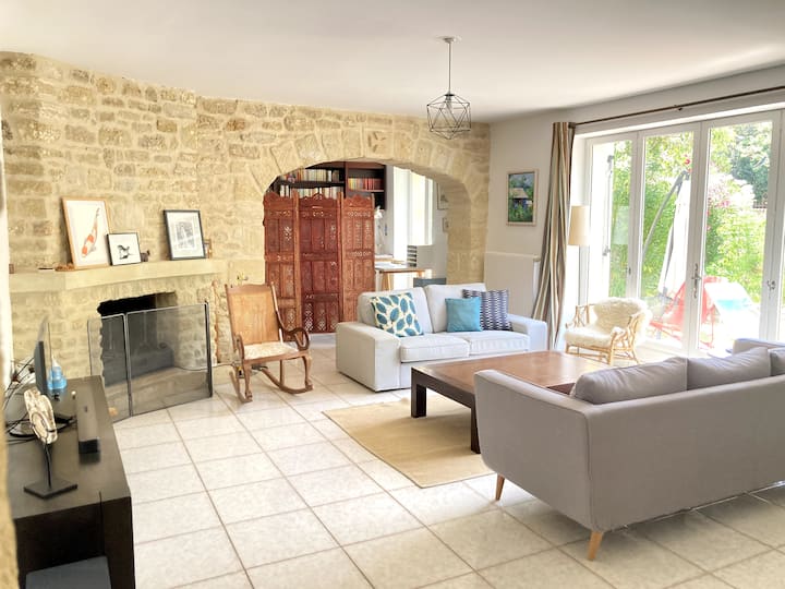 Maison En Pierre Jardin/piscine 30mn Des Plages - Calvisson