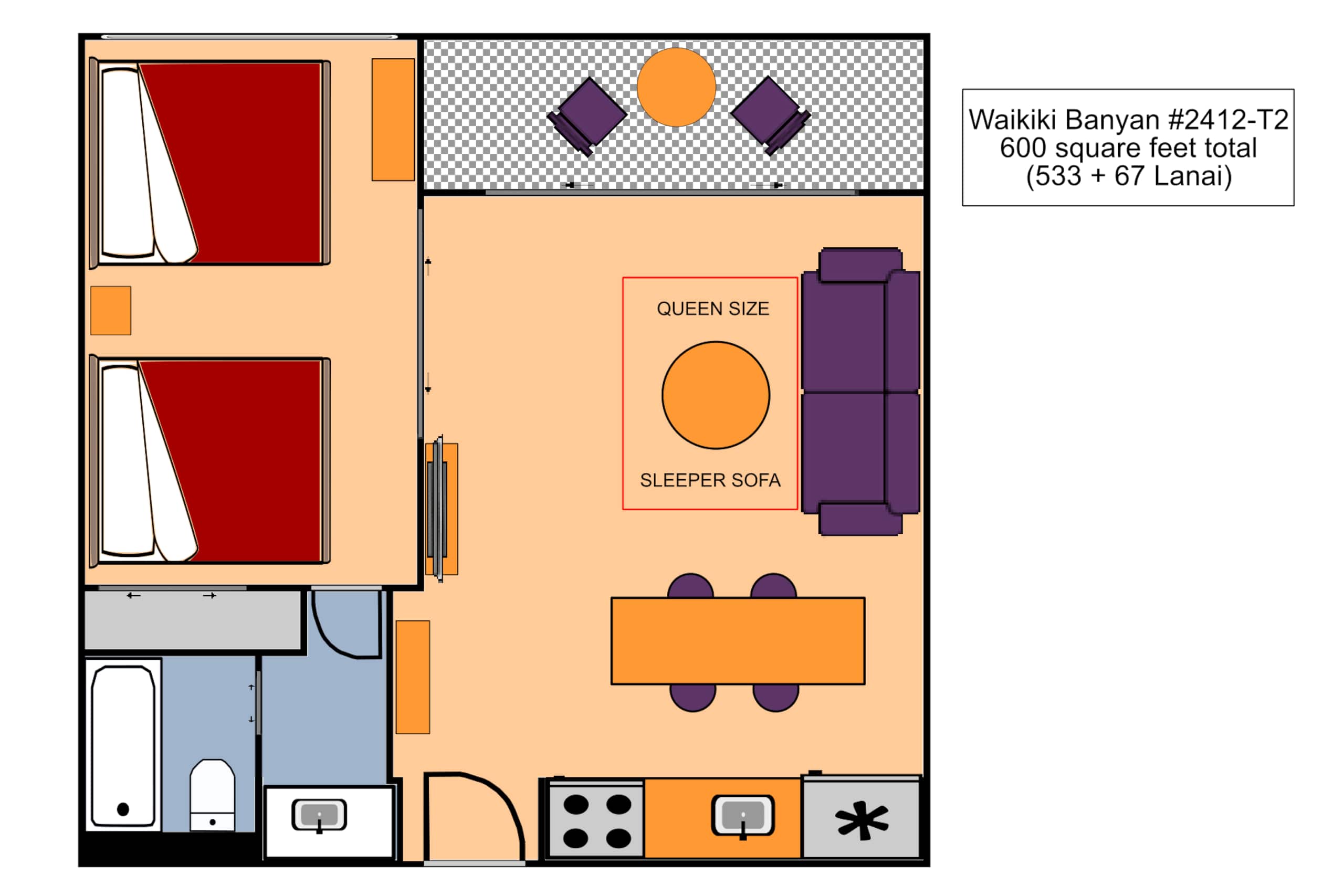 Condo in Honolulu · ★4.83 · 1 bedroom · 3 beds · 1 private bath - Image 42