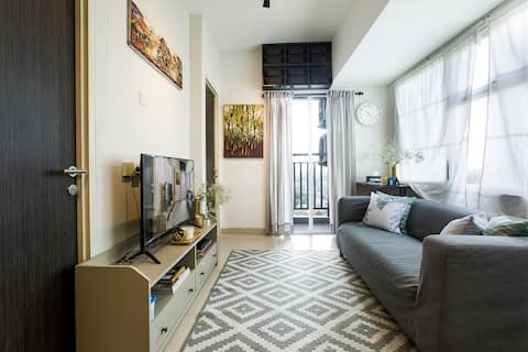 Sanmaru- Serpong Garden apt. 2 Br become 1 bigroom