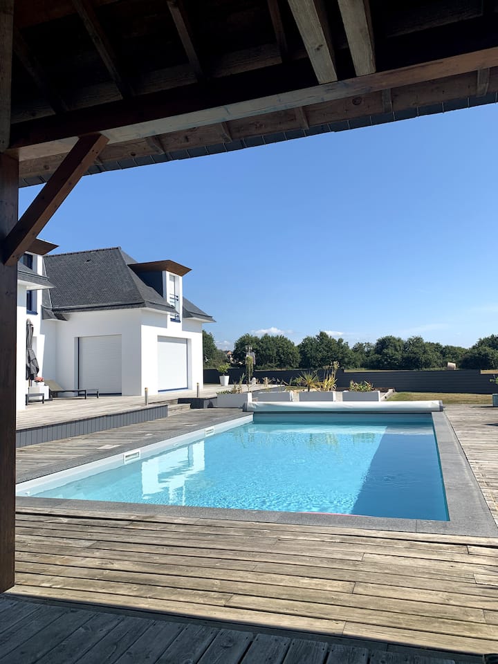 Villa Le Clos Quistel Avec Piscine +Jeu De Boules - Damgan