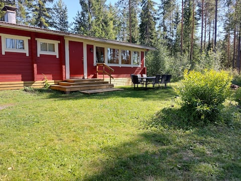 Spacious cottage by the pond.