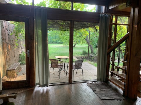 Wooden summer house in Saulkrasti