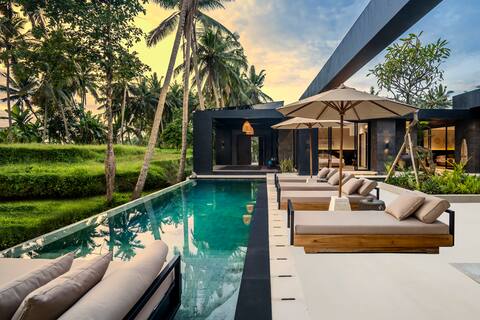 Palm Paradise 5BR Infinity Pool Villa Ubud Center