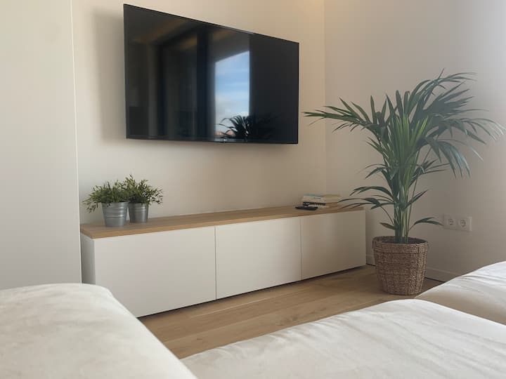 Vardagsrum med LCD 55""