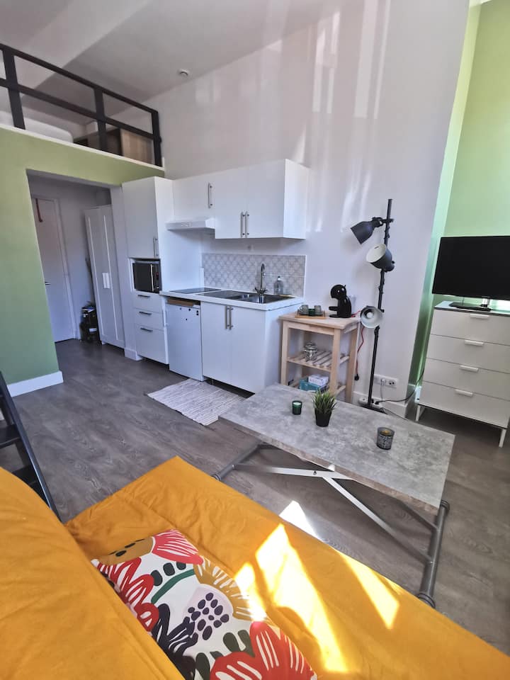 Joli Studio 21m2 Clim, Prox Métro/tram Charpennes - Villeurbanne