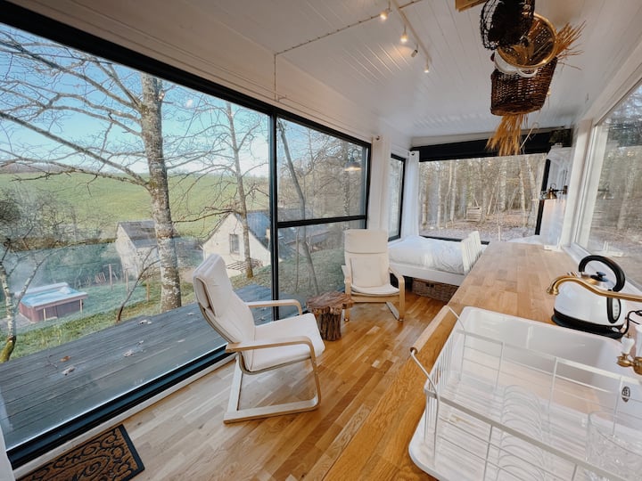 Tiny House Avec Vue, Jacuzzi, Climatisation - Loire Valley
