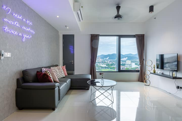 Modern 2br City View Suite @ Macalister Georgetown - Pulau Pinang