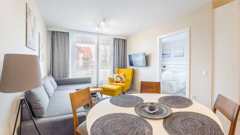 Popular Airbnb listing: Kąty Rybackie, Bursztynowa Apartment 1 Sun&Snow in Gmina Sztutowo