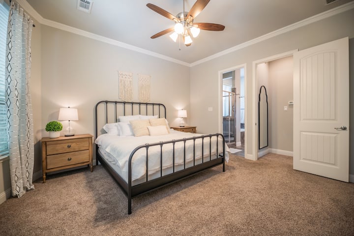 King Bed in Master Bedroom