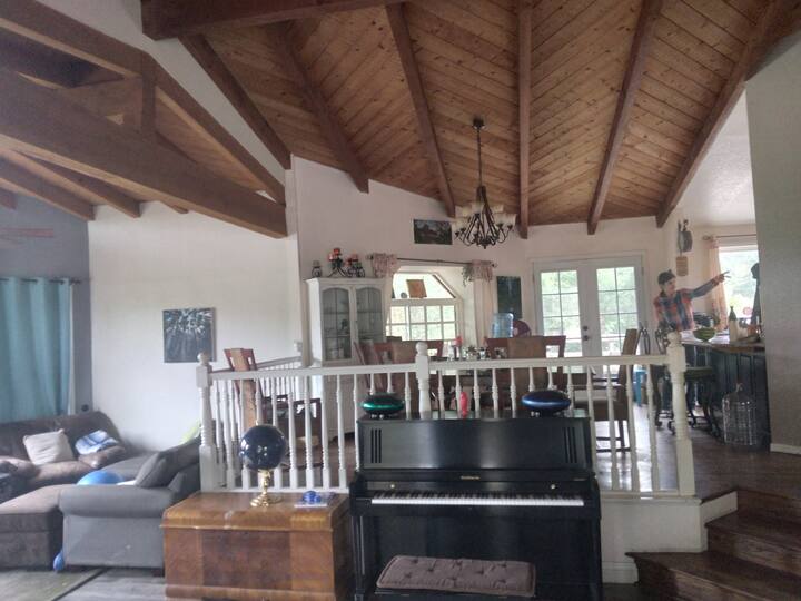 Rustic 3 bedroom Farmhouse with cabin extra!! Farm stays for Rent in