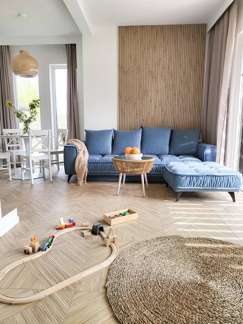 Villa Blue Dębki - private house with garden