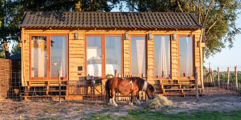 Farm Retreat. Pet friendly Tiny house with bathtub