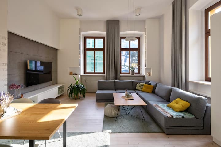 A cozy air-conditioned apartment in Gliwice