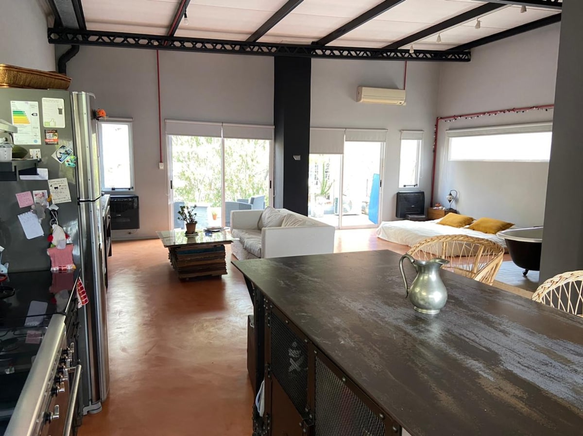 Loft de 1 dormitorio con 2 terrazas en Palermo
