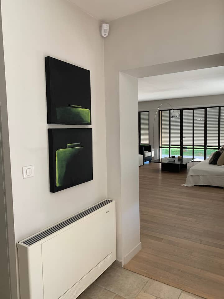 преминаване от американска кухня към всекидневна