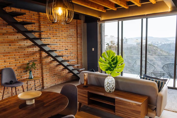 Loft  Industrial, Vista Ciudad, Minisplit - Querétaro