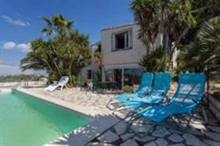 Maison Piscine Privée.chien Accepté.vue Mer - Agde