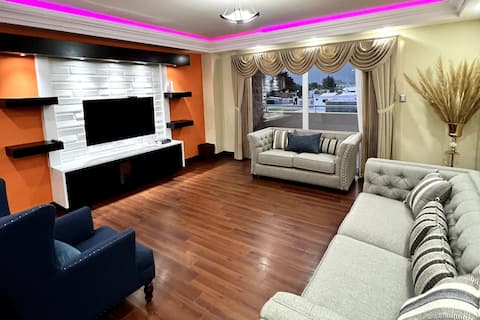 A beautiful furnished apartment in a commercial area