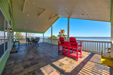 Million Dollar Open-Water Lakefront w 2-Story Dock