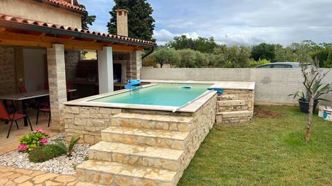 Modern villa with pool by the sea