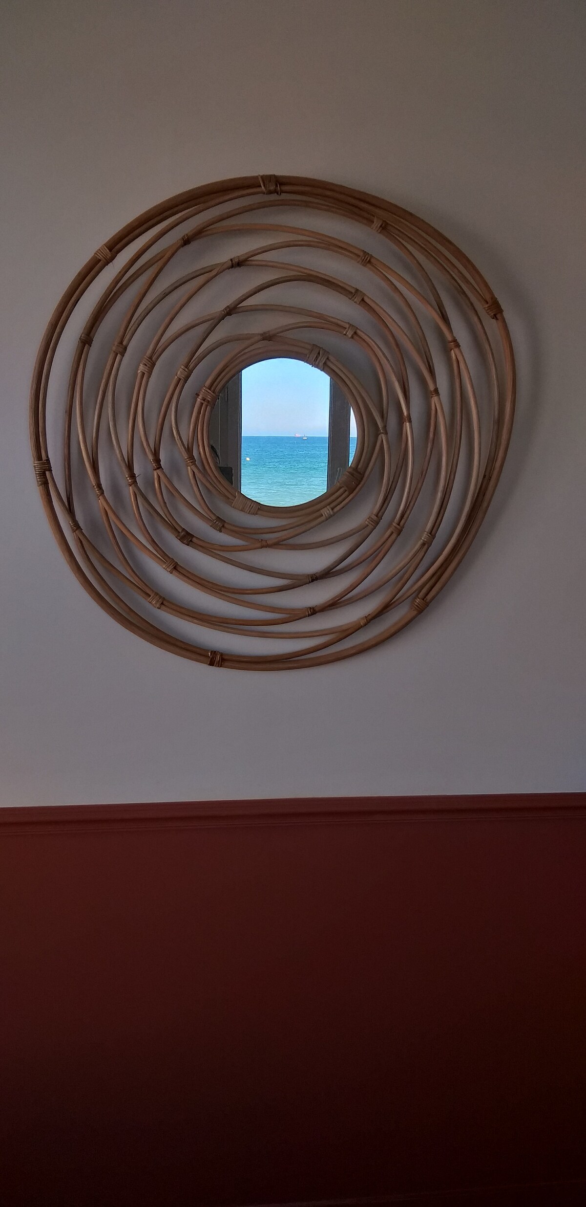 เฟอร์นิเจอร์หวายสำหรับห้องนอนสีไม้ระแนง 