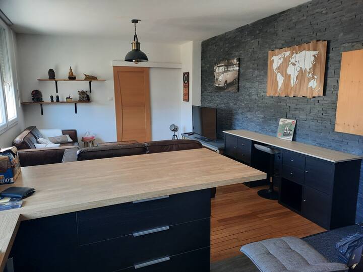 SAINT NAZAIRE 52 m2 apartment, City Center Apartments for Rent in