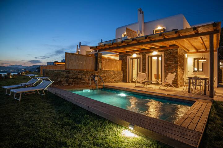 Etesian Villa Four in Batsi, Andros