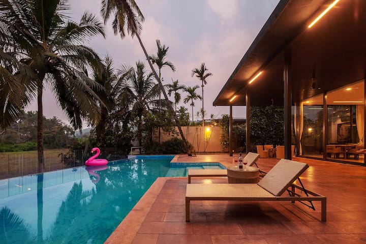 Bella Canis 4BHK Villa Pvt Pool & Paddy view