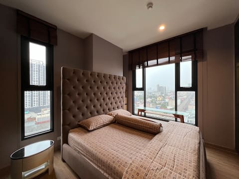 1BR 36sqm.1min to BTS Bang Pho,Bang Sue Free Wi-Fi