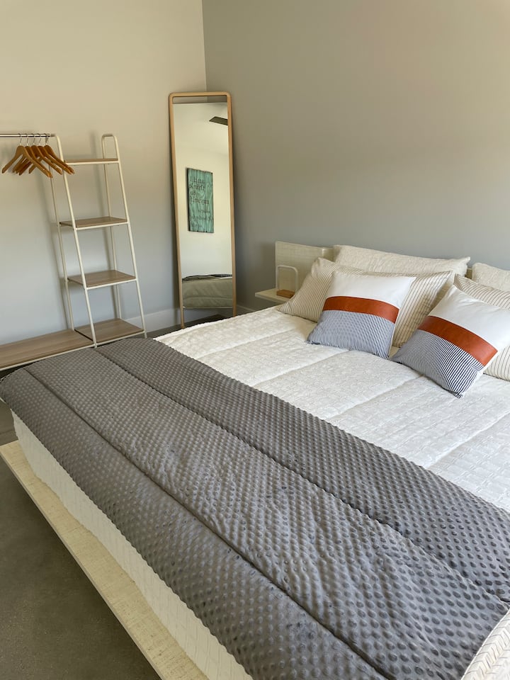 King bed #2 with memory foam mattress by Nectar.