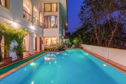 5Star Private 6Bhk Villa, PooL+Breakfast @Sangolda