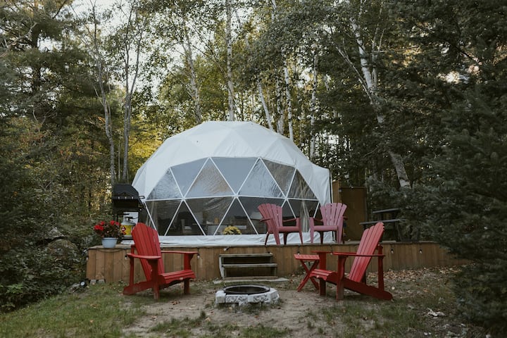 The Geodesic Terra Dome - Quiet lake, nature vibes - Dome houses