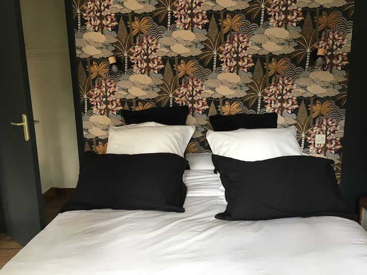 Chumba cha kulala cha bwana Kitanda 160cm  na kitani cha kitanda (Percale)