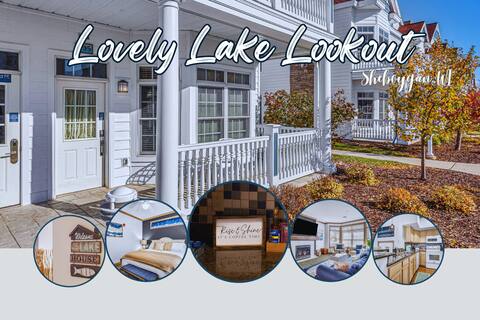 Lovely Lake Lookout- Steps to Lake Michigan