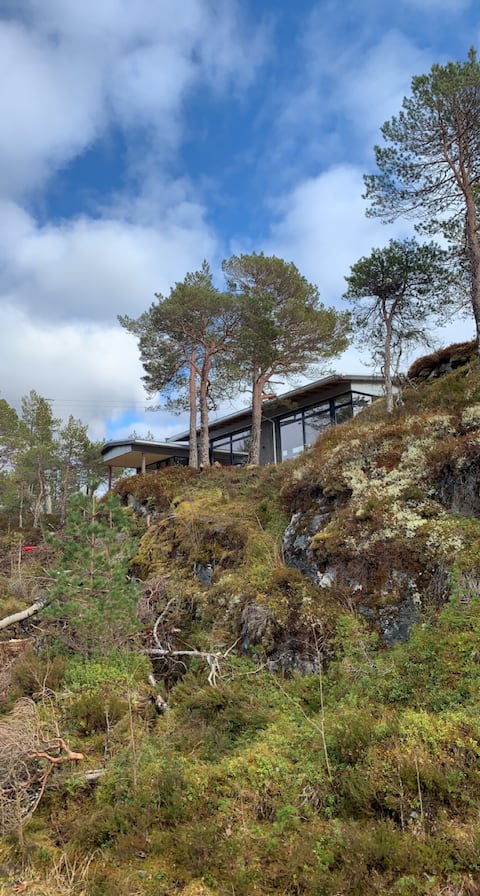 With stunning sea views & nature into all rooms.