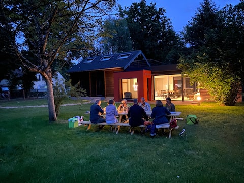 Contemporary lodge in the heart of the forest