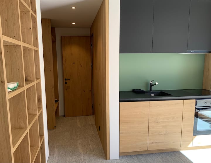 Newly Build Studio Near Forest And Lake Sils - Bivio