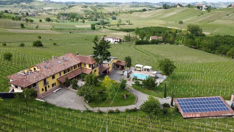 Organic vineyard with pool among UNESCO vineyards