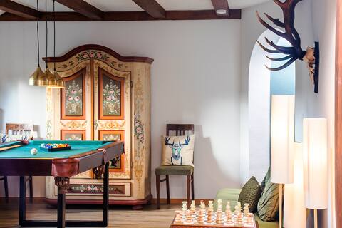 ※Design flat | Boxspring bed | Home cinema |105qm※