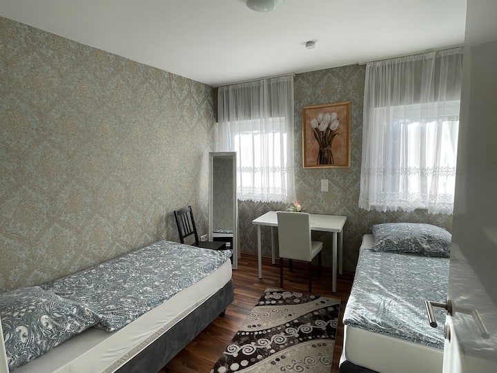 2 habitaciones de una sola cama