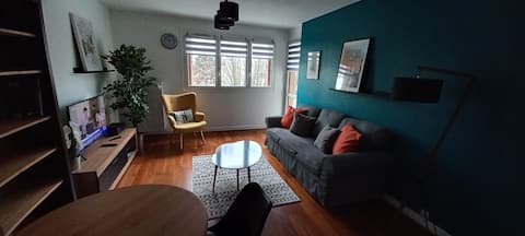 Top Airbnb: Saint-Priest, refurbished furnished 2 bedroom à Saint Priest