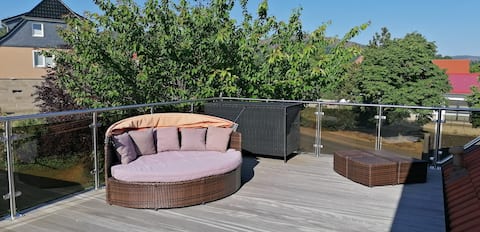 Top performing Airbnb: Sunny apartment with large south-facing terrace in Harz